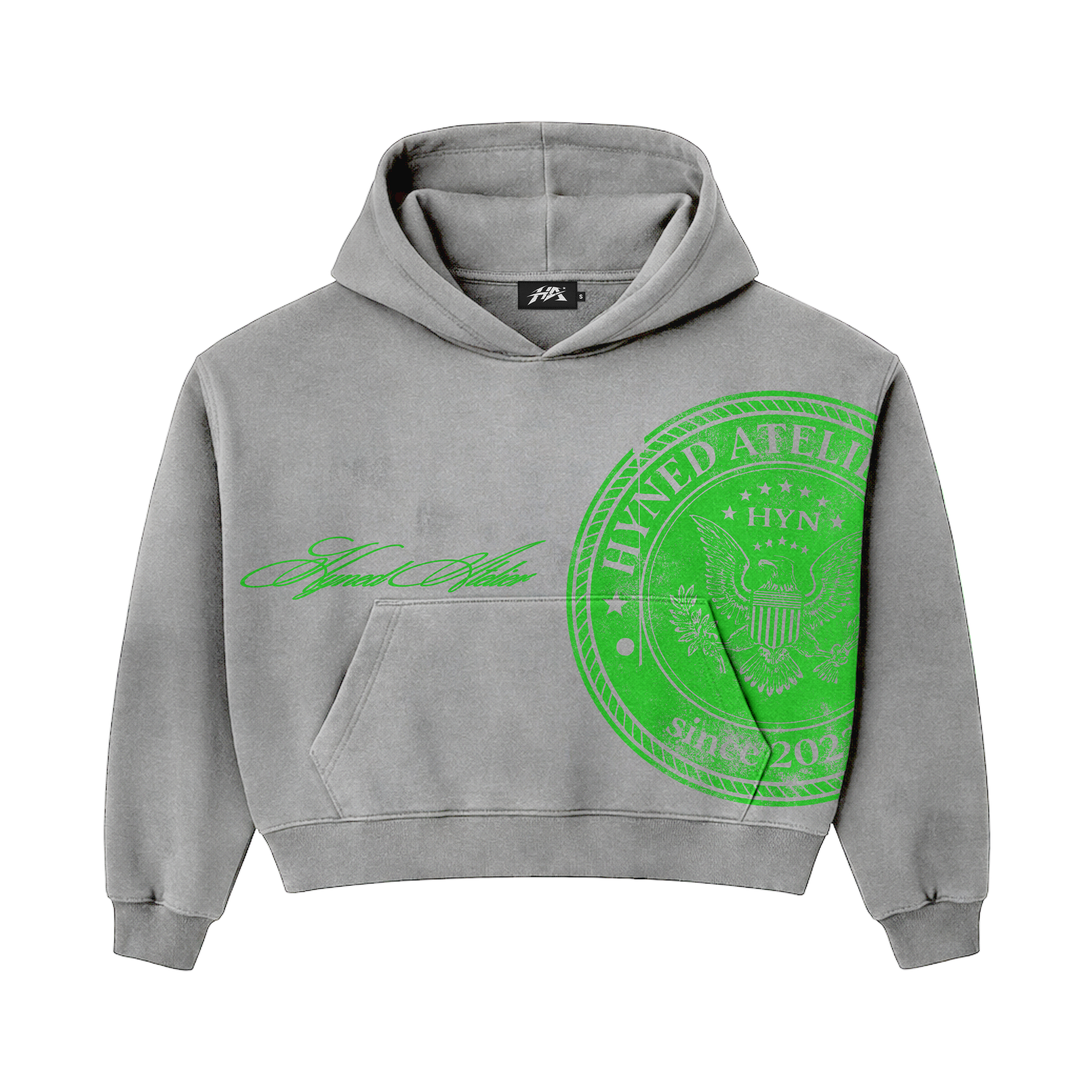 Signature Hoodie - Grey/Green