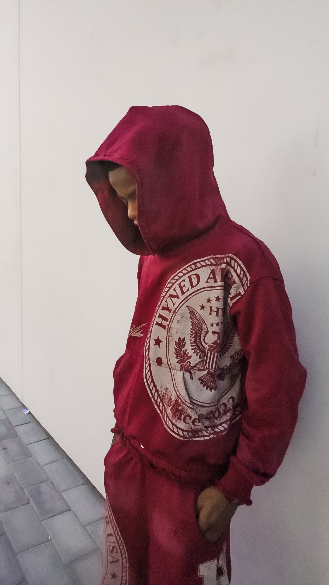Signature Hoodie - Wine/Grey