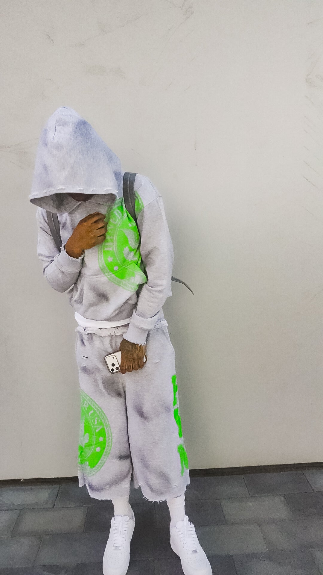 Signature Hoodie - Grey/Green