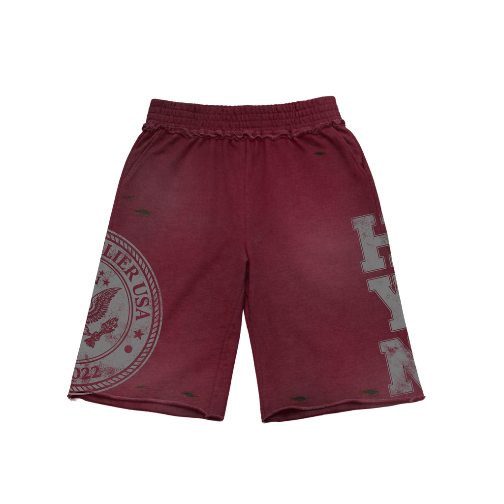 Signature Shorts - Wine/Grey