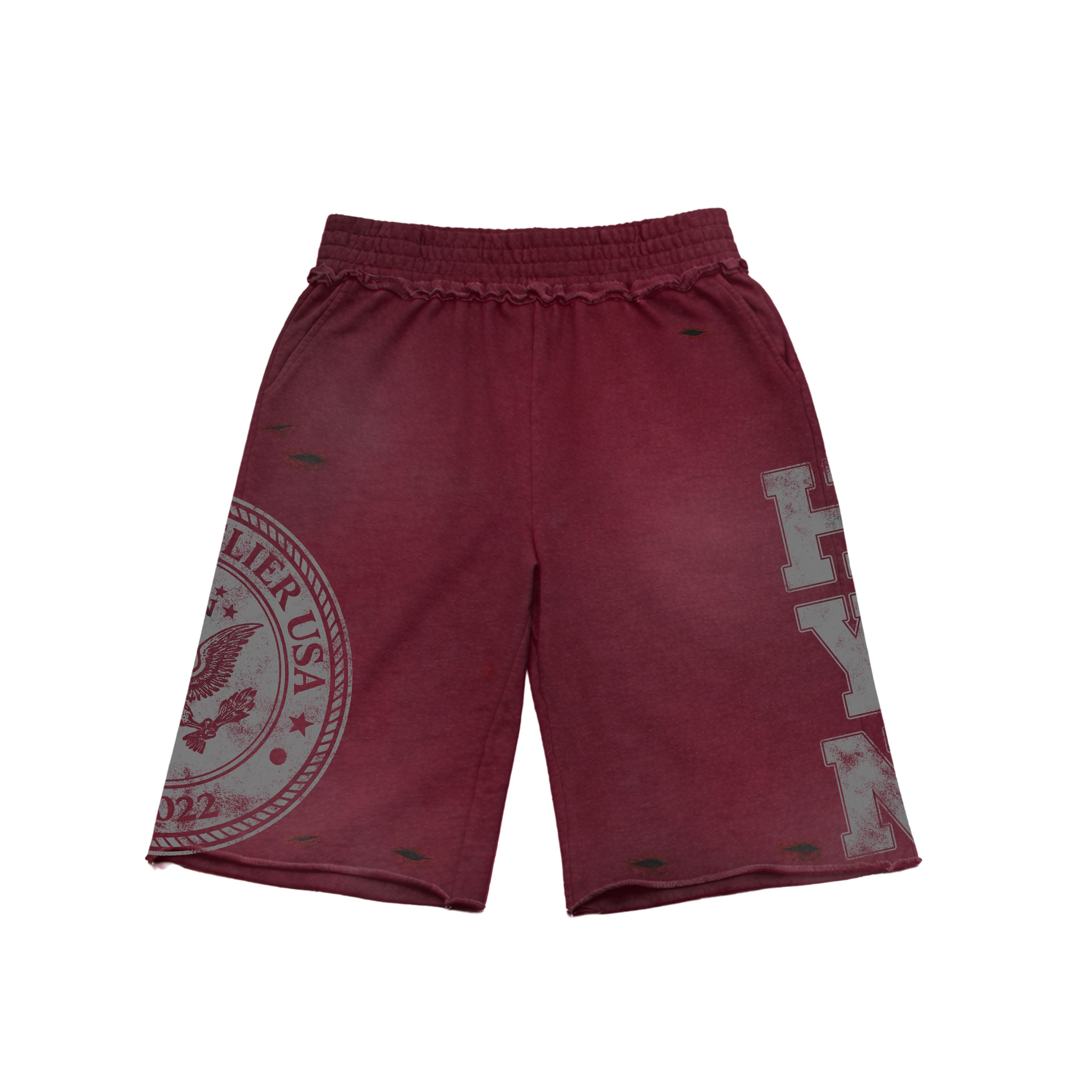 Signature Shorts - Wine/Grey
