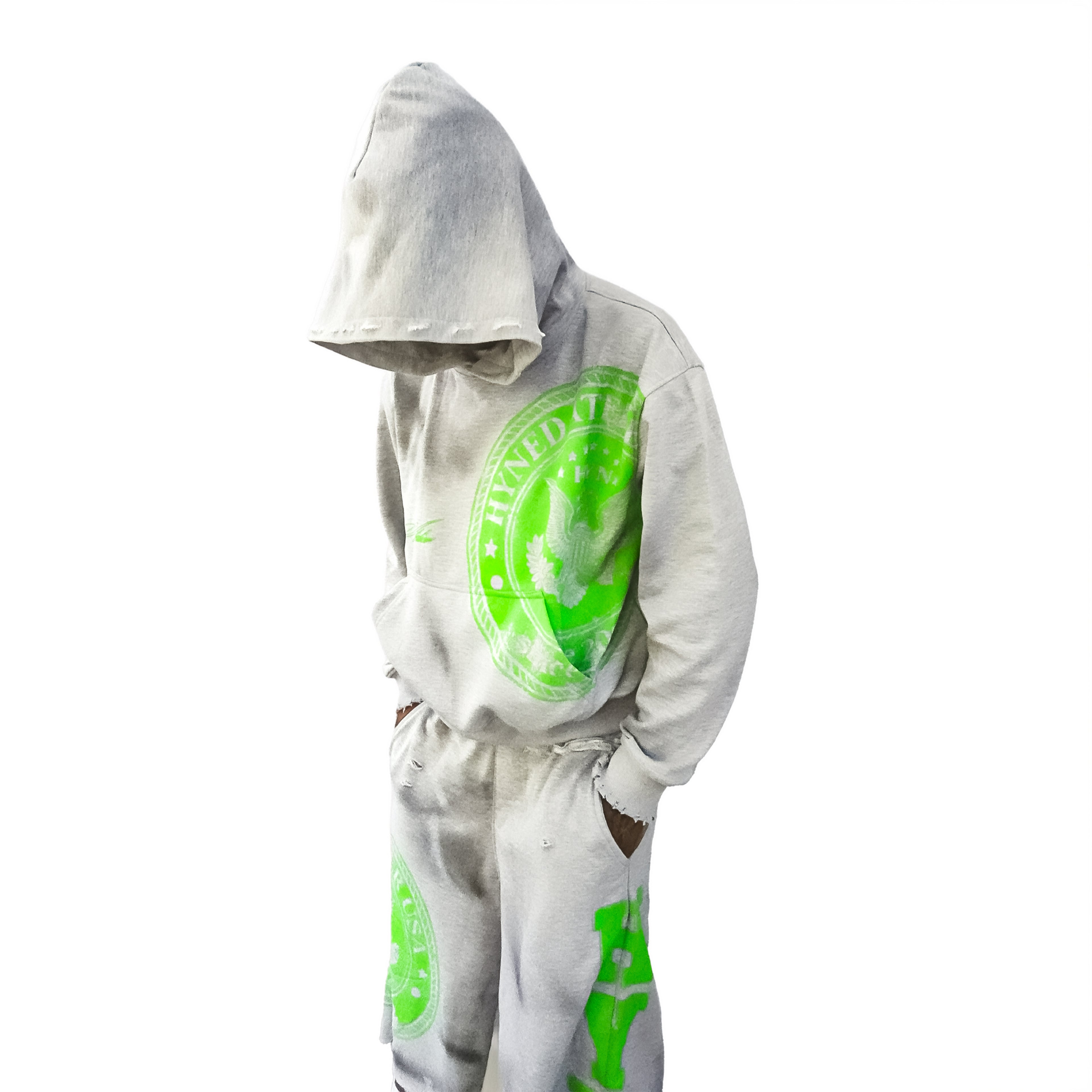 Signature Hoodie - Grey/Green