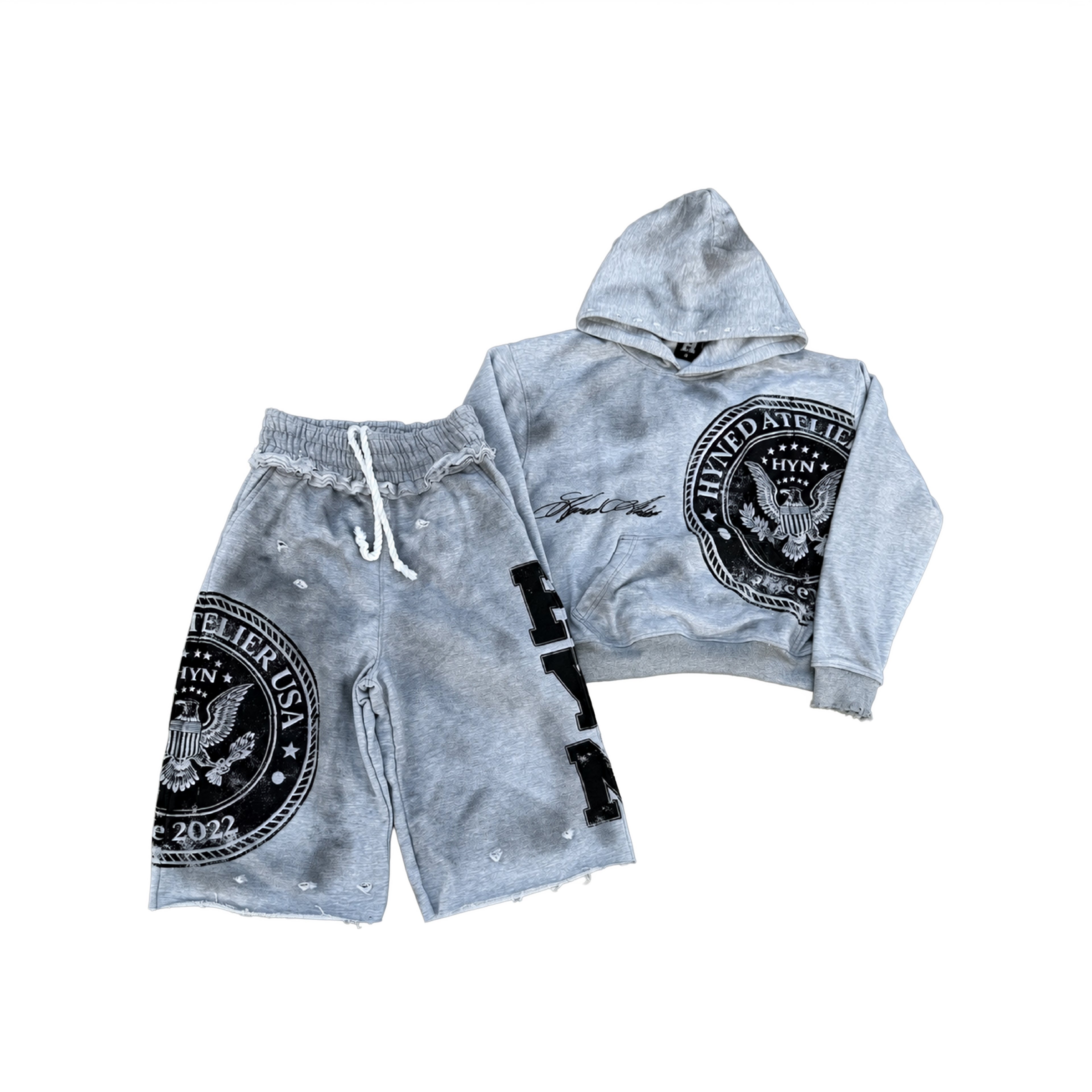 Signature Hoodie - Grey/Black