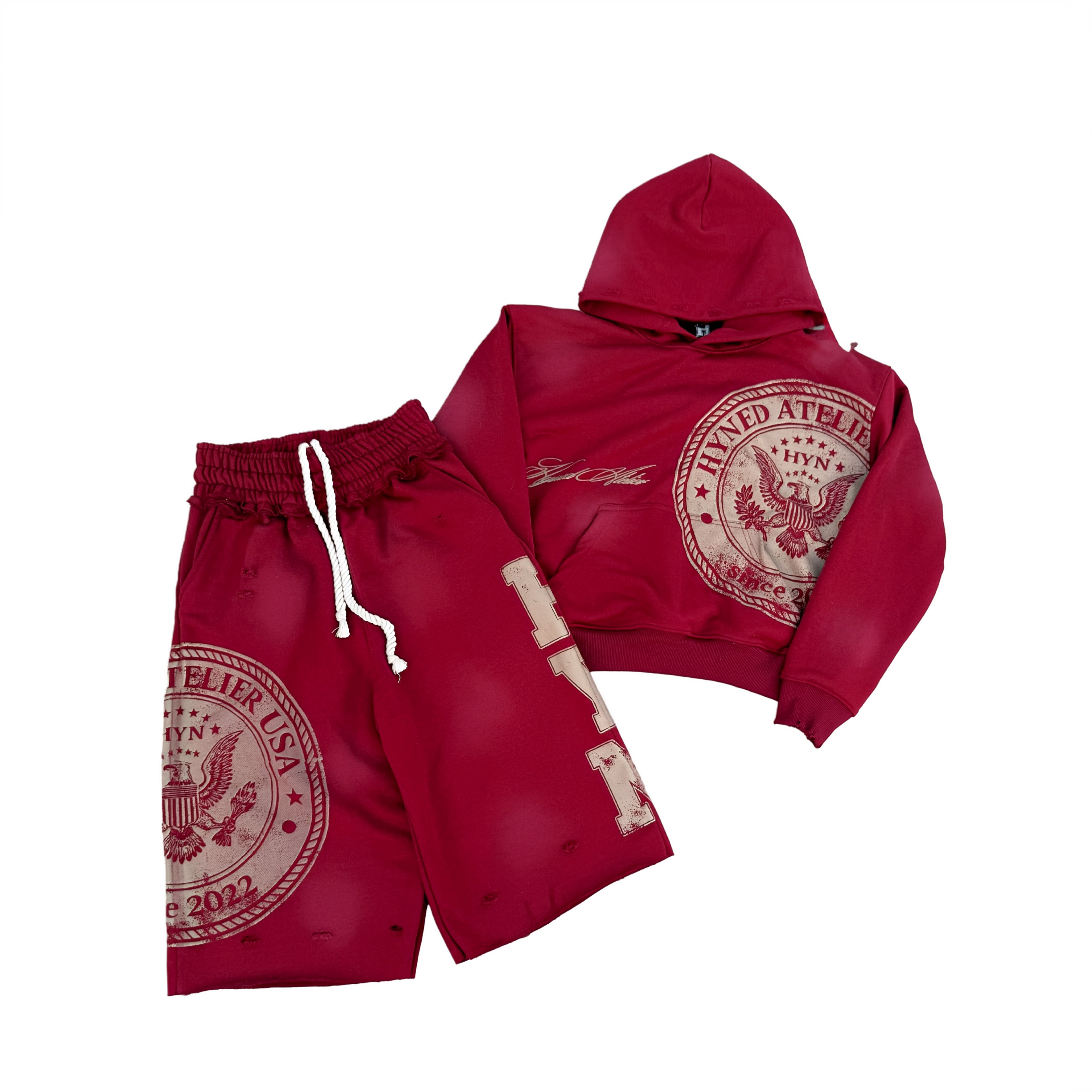 Signature Hoodie - Wine/Grey